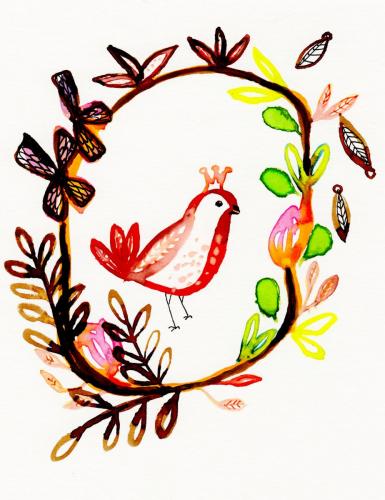 Bird wreath